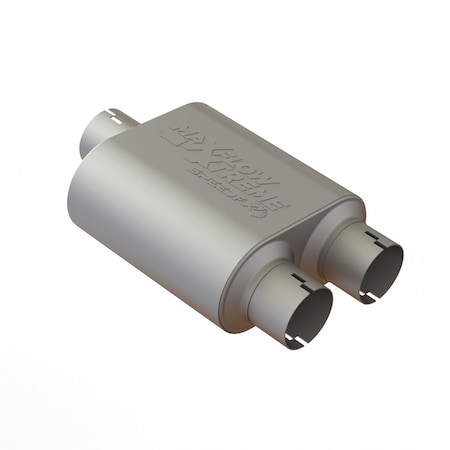 Speedfx MUFFLER 304 Stainless Steel All 304 Stainless Internals Chambered Single Inlet 3 Inch Diameter 50101M2